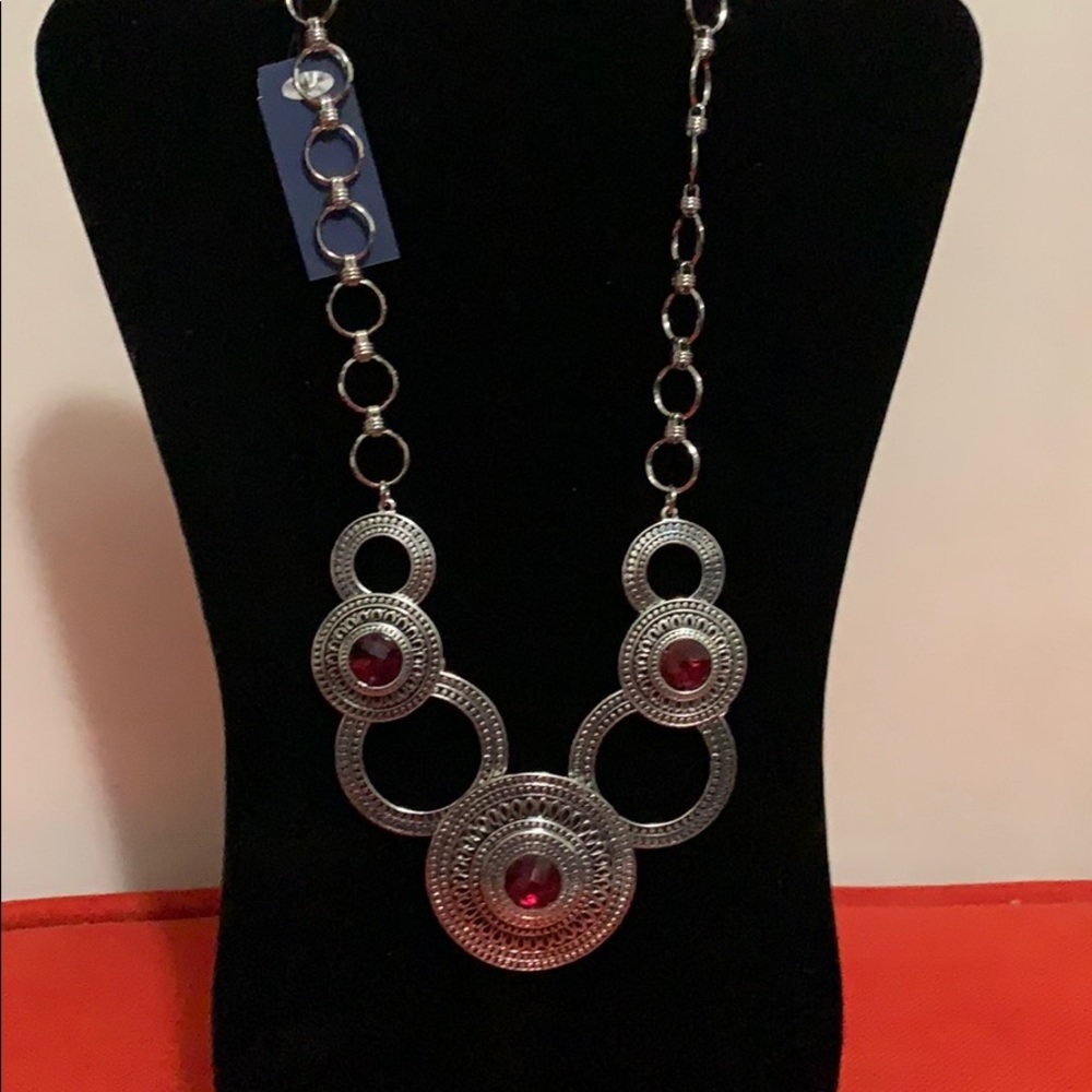 Scroll and Vine Fashion Necklace 22”